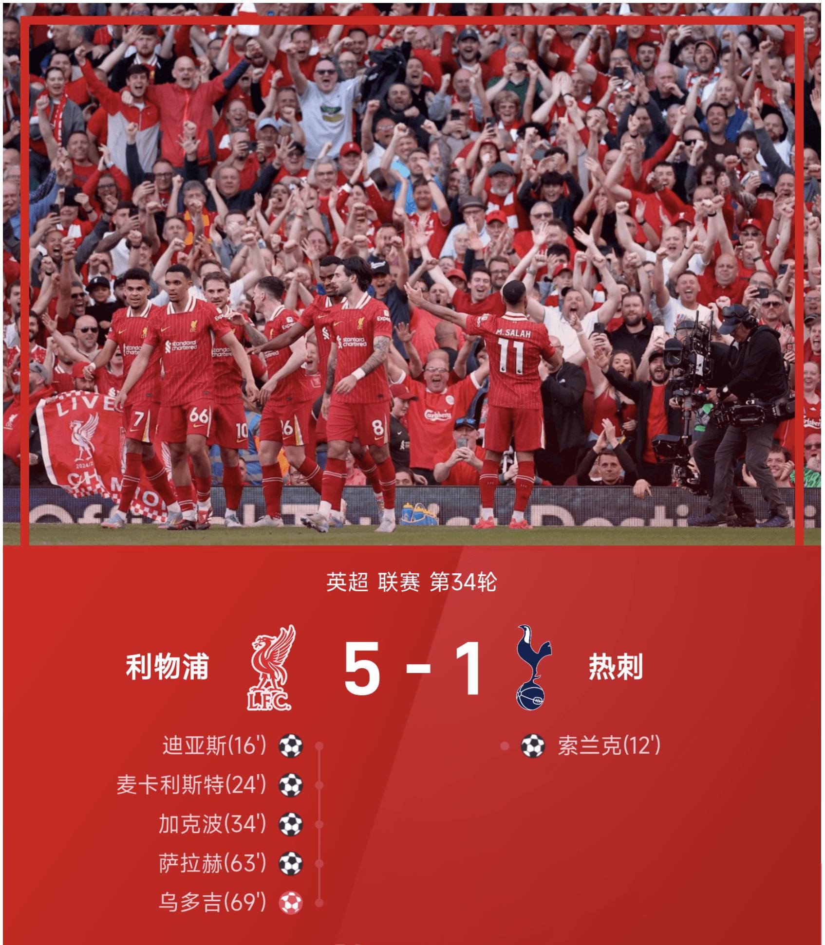 利物浦客场逆转实力强队，保持不败战绩